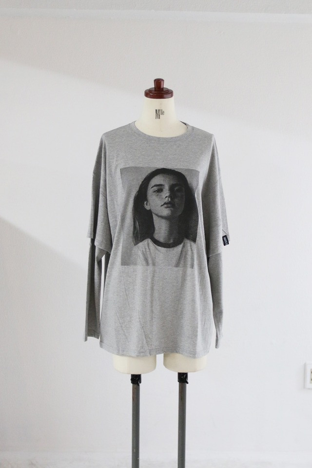 girlレイヤードロングTシャツ(W26W2043H)