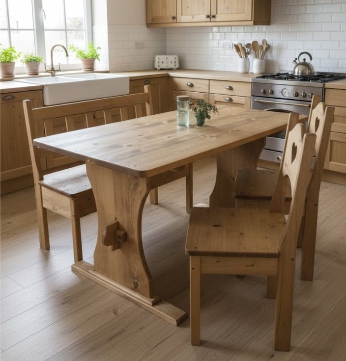 ♪ カントリーテーブル サイズ変更可 ダイニングテーブル アメリカン