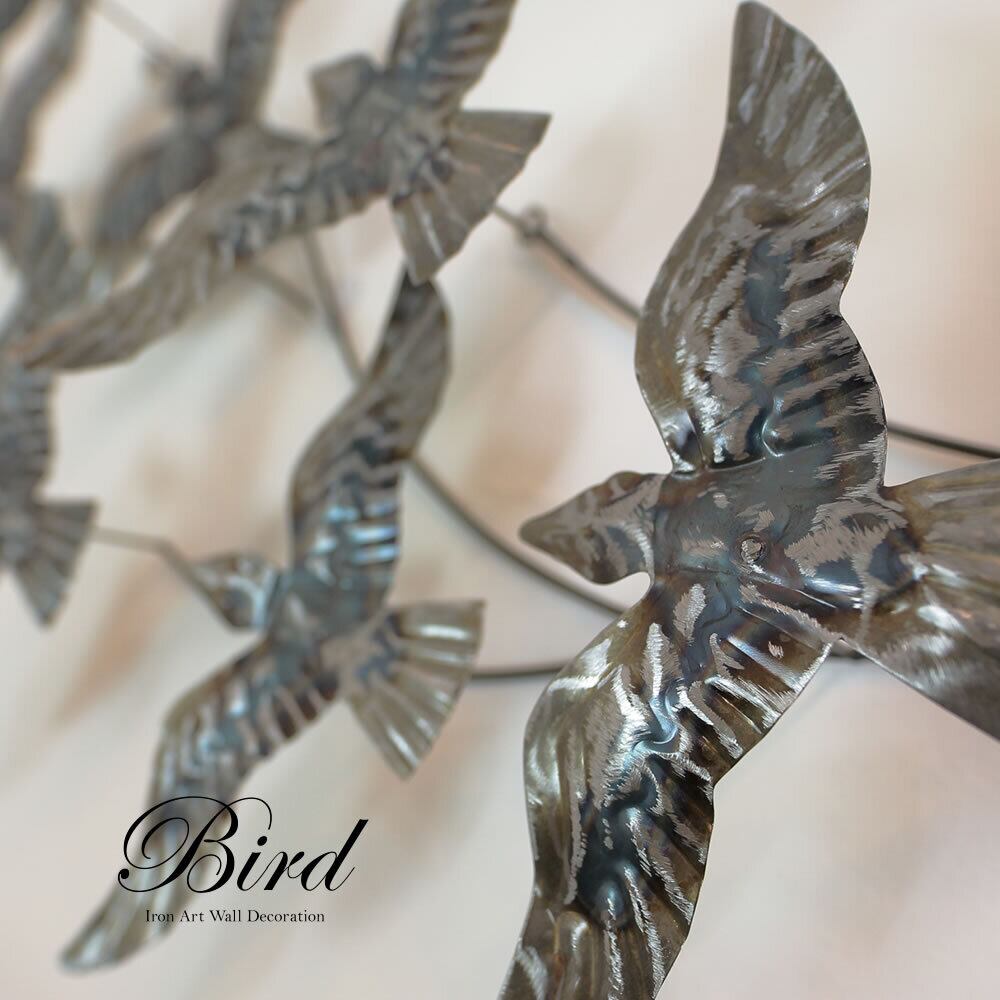 お部屋に空を感じる 羽ばたく鳥のウォールデコレーション アイアンオブジェ インテリアアクセサリー Cita Cita