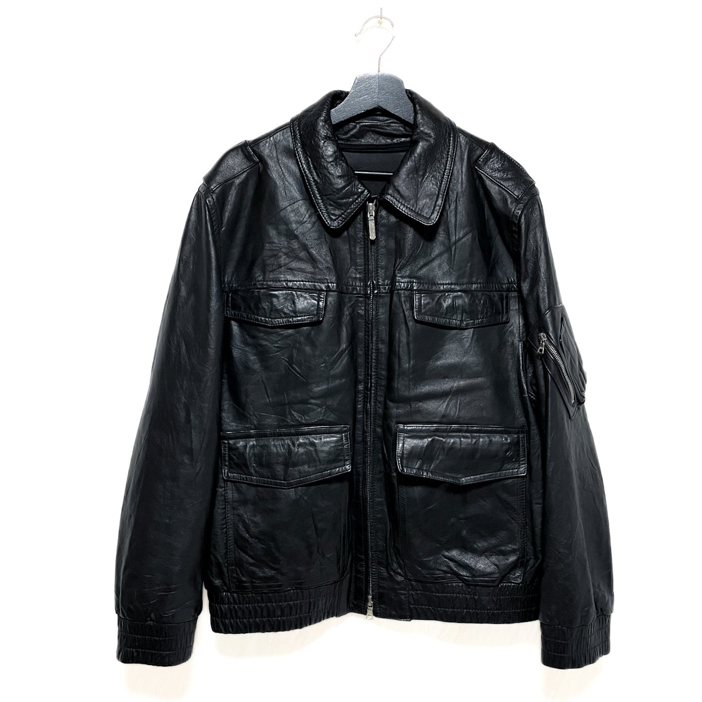 ドイツ警察 ポリスマン レザージャケット L〜XL ライダース ドイツ警察 ポリスマン レザージャケット L〜XL ライダース
