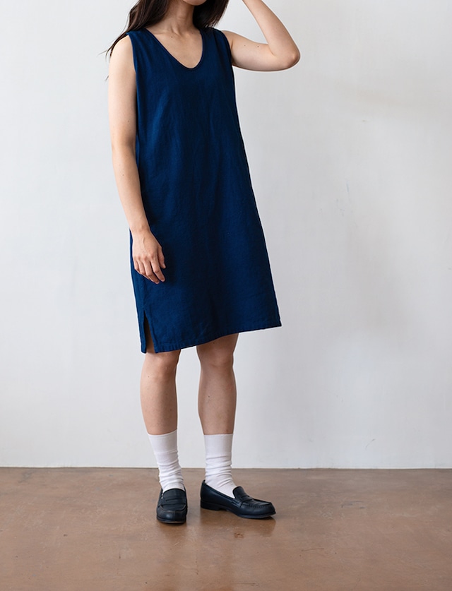 aulico : TANK TOP LONG / NAVY