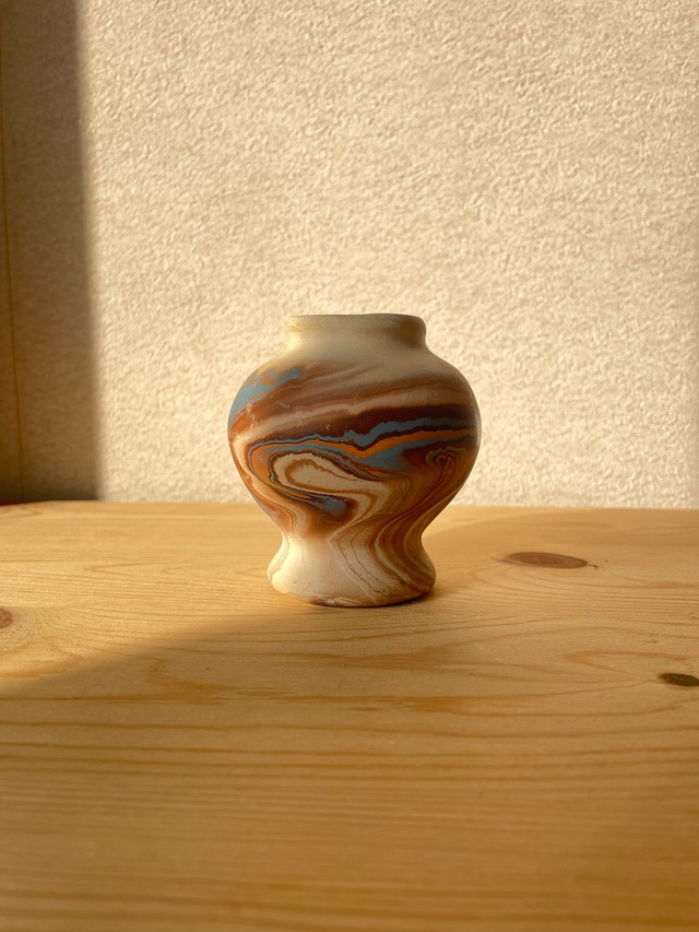 Vintage Nemadji Pottery Brown Marble/ ヴィンテージ ネマージ  陶器
