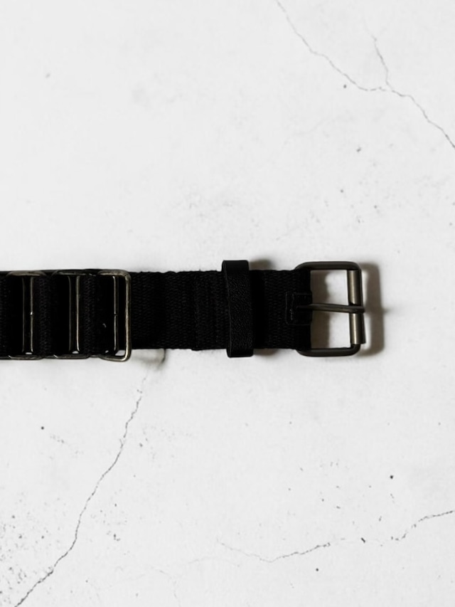 Cotton/Lather Chain Belt