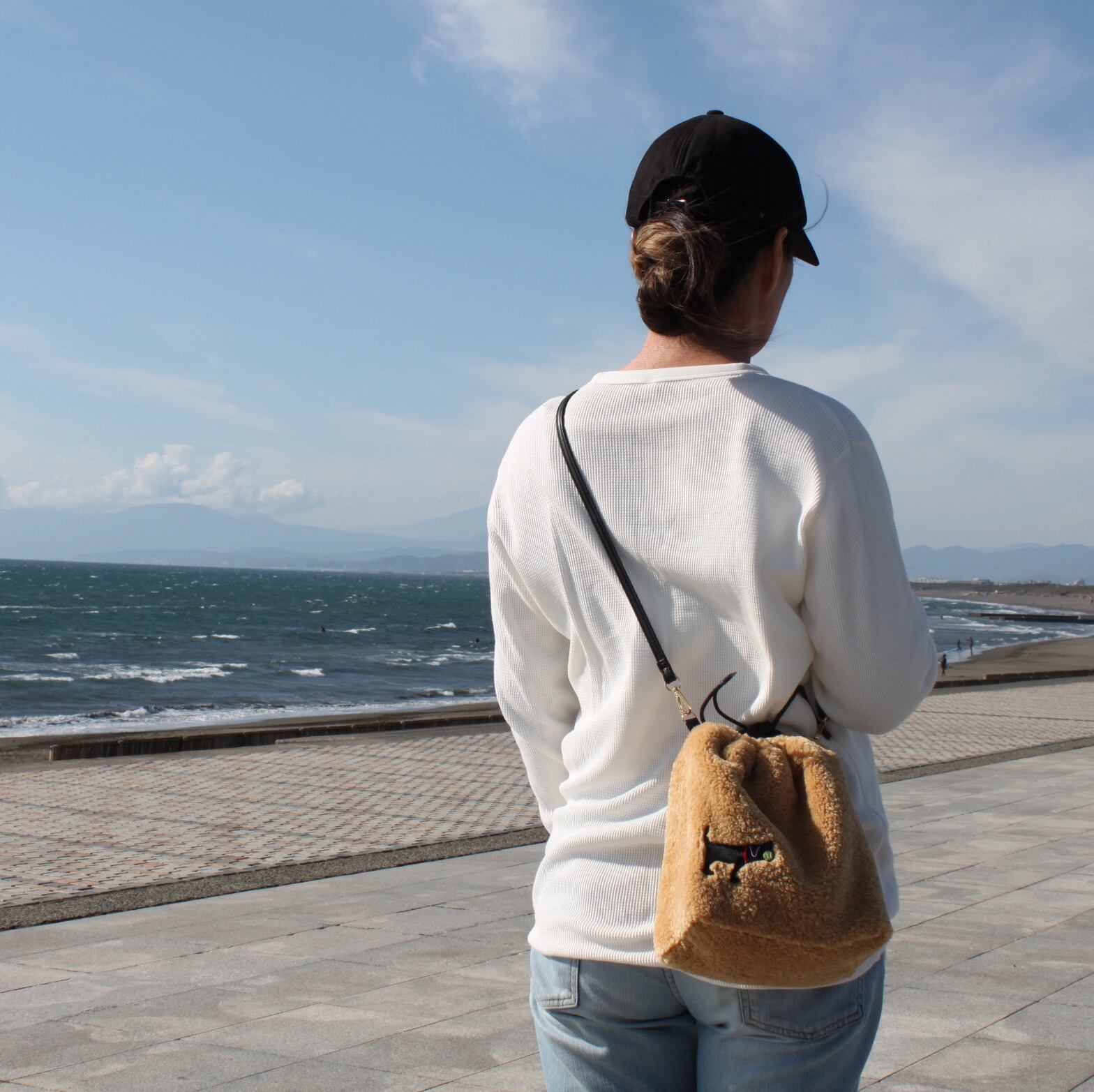 レトワッペン付き 2wayボア巾着バック | SHONAN RETRIEVER