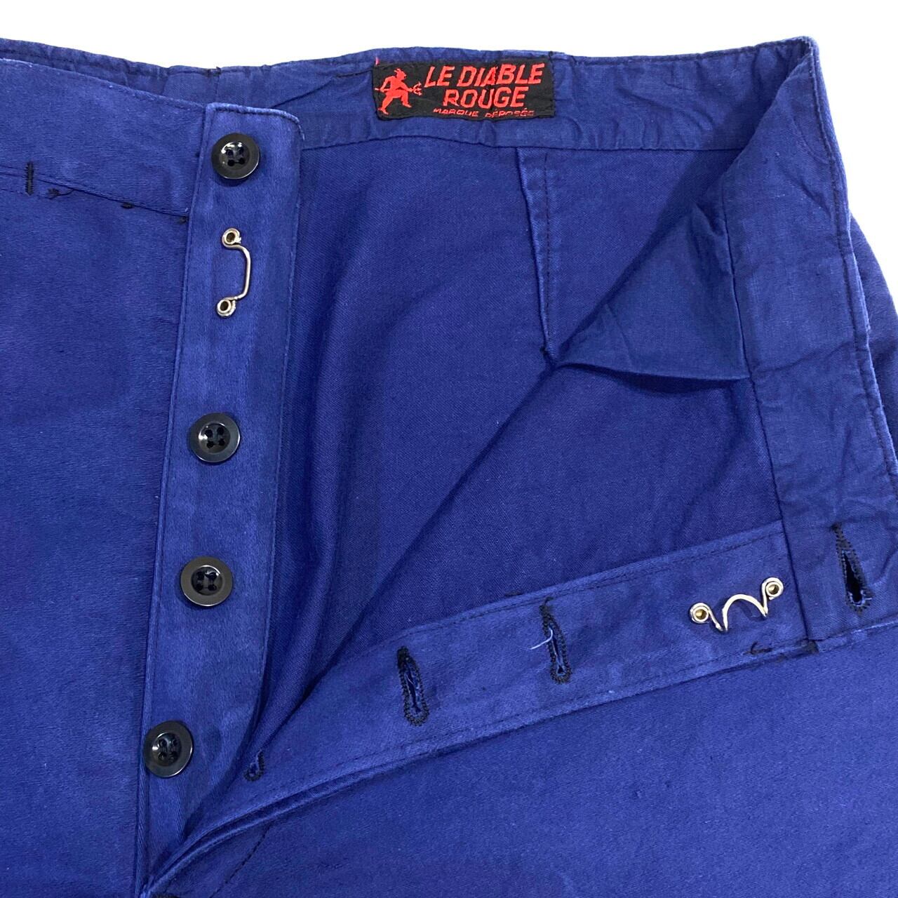 60年代 ビンテージ LE DIABLE ROUGE ブルー モールスキン