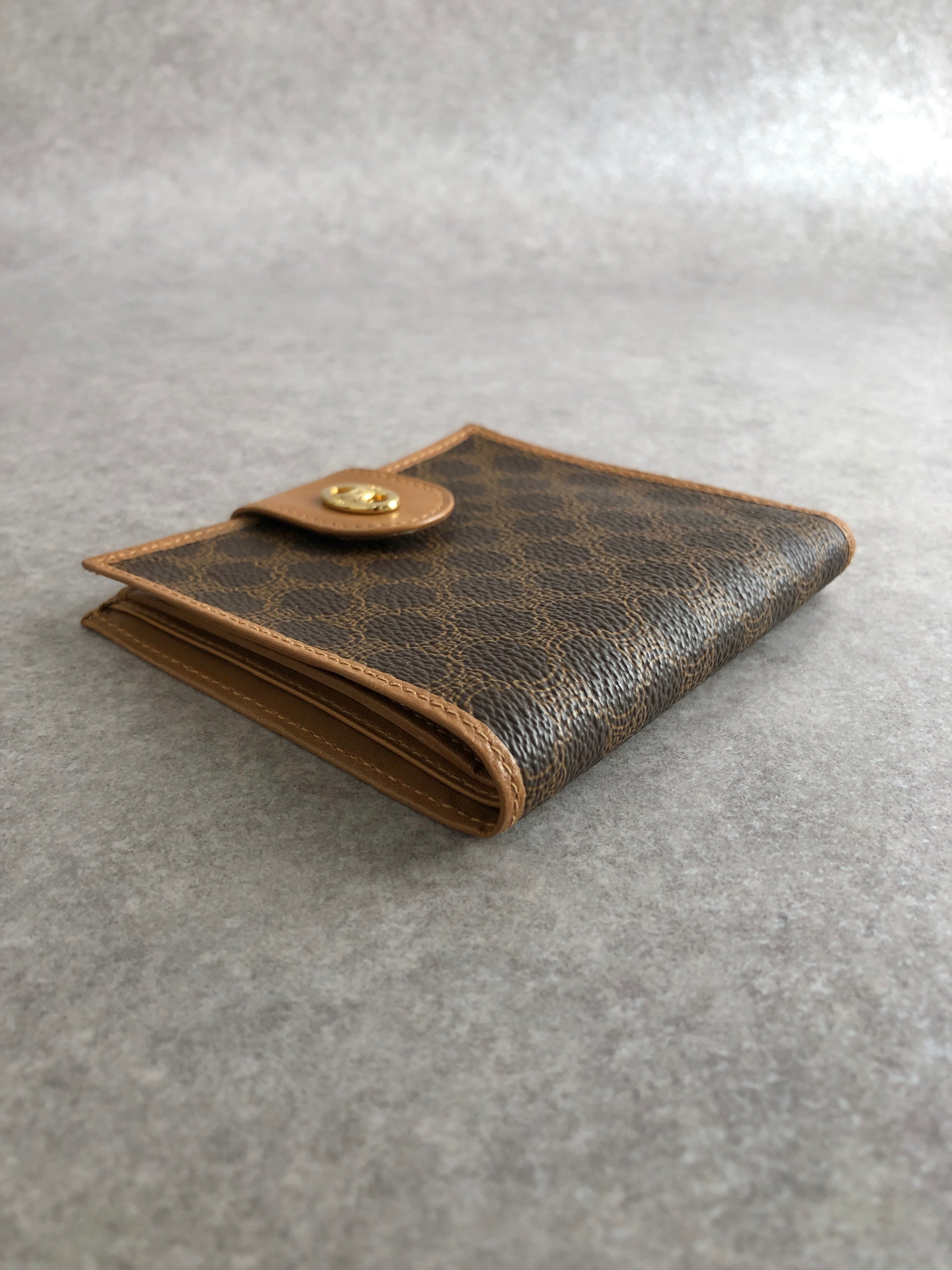 美品 CELINE セリーヌ バニティバッグ PVC マカダム柄 ヴィンテージ