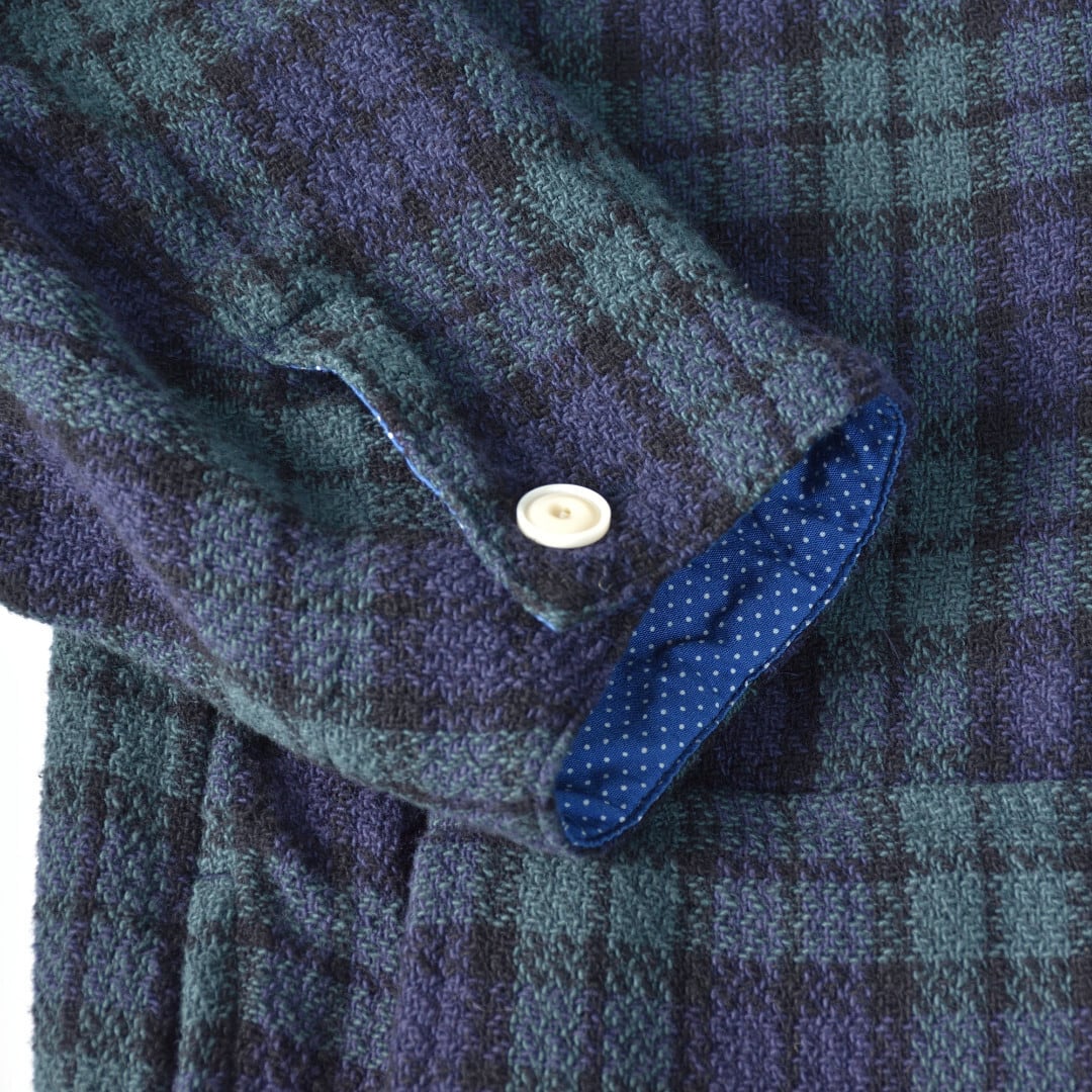 快晴堂 カイセイドウ ガールズタータンチェック・アルピーノスタンドヤッケ・ブラックウォッチ【送料無料】