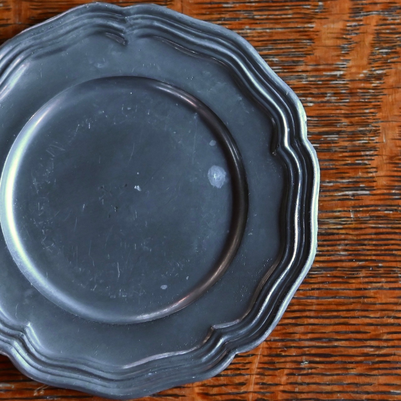 Pewter Plate / ピューター プレート〈 お皿・エタン・収納・店舗什器・食器・アンティーク・ヴィンテージ 〉113967