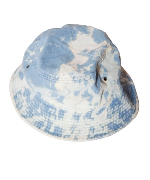 Bleached Denim Bucket Hat　Light Blue