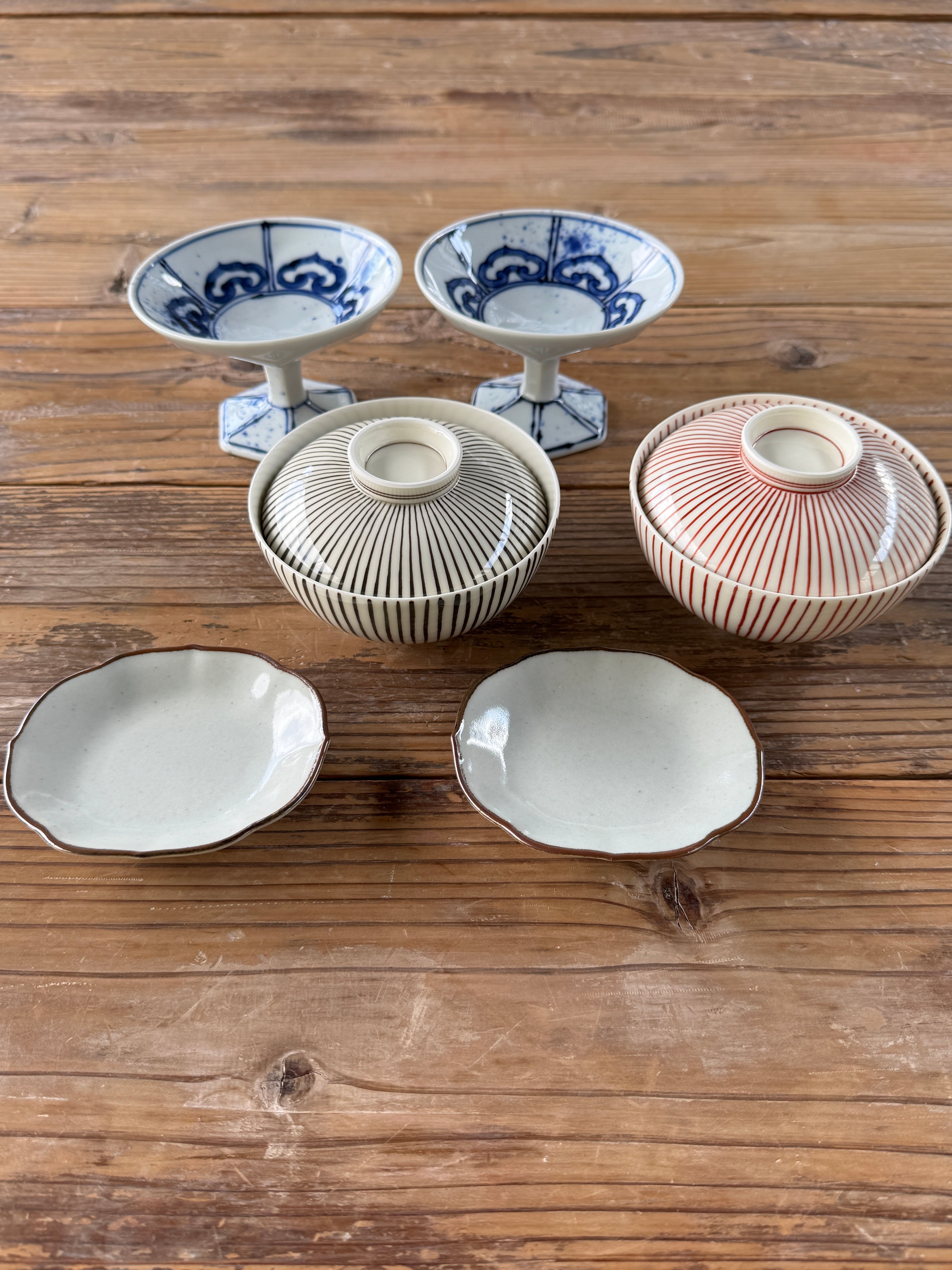 福泉窯　染付微塵唐草9寸プレート　大皿 福泉窯染付微塵唐草9寸プレート大皿