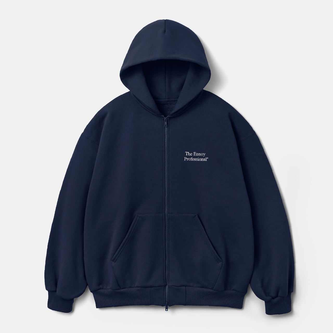 DOUBLE ZIP HOODIE (NAVY) | ENNOY