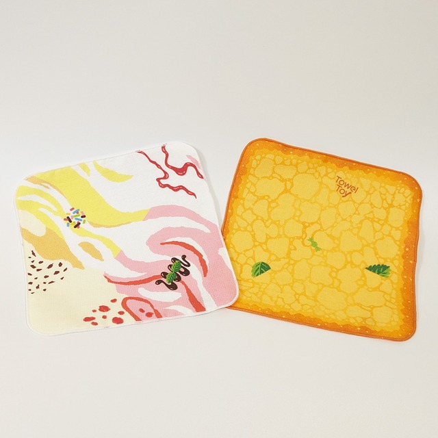 スイーツ シリーズ ２枚セット ║✼ スイーツ インザポケットパッケージ✼║　泉州 タオル 甘党さんのためのハンカチタオル アイスクリーム  プレゼント 可愛いハンカチ 誕生日 自分へのご褒美