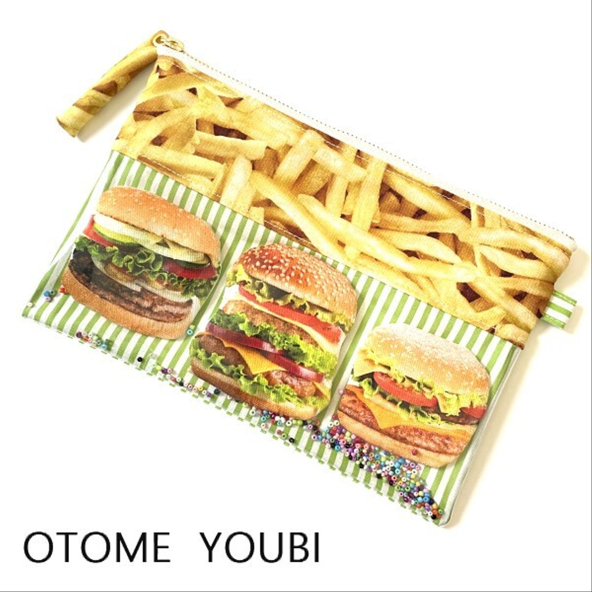 むふふっとなっちゃう♪ハンバーガーのBIGポーチ | ハンドメイド雑貨