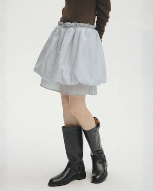 AIRY PUFF LAYER MINI SKIRT