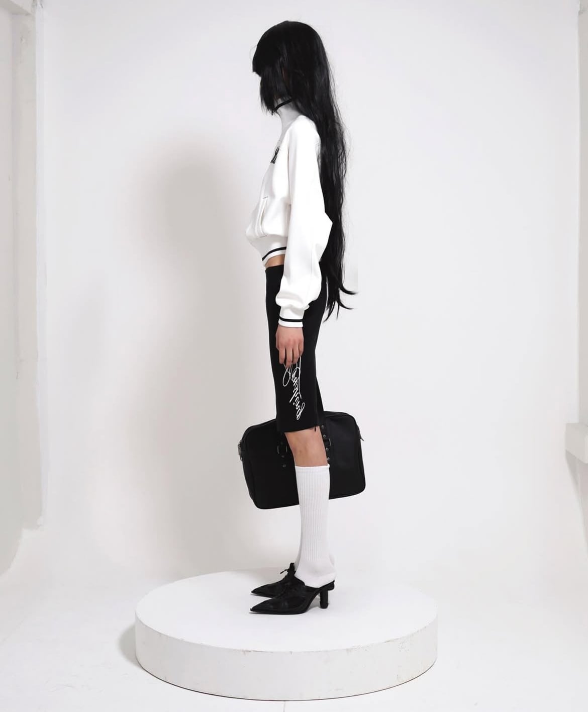 bonnae】Patch track jacket (White) | MINERAL