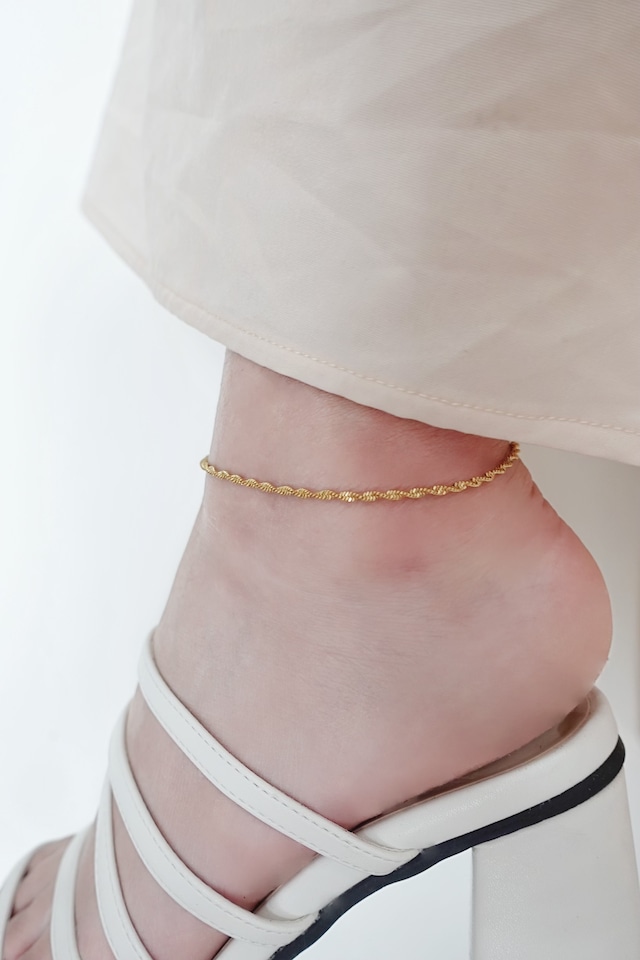 screw chain anklet