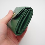 コンパクト3つ折り財布　緑