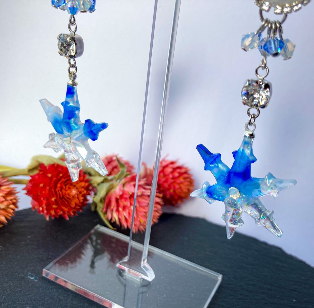 雪の結晶 ピアス (イヤリング変更可)/六花四姿〜有為転変 | Rêve.