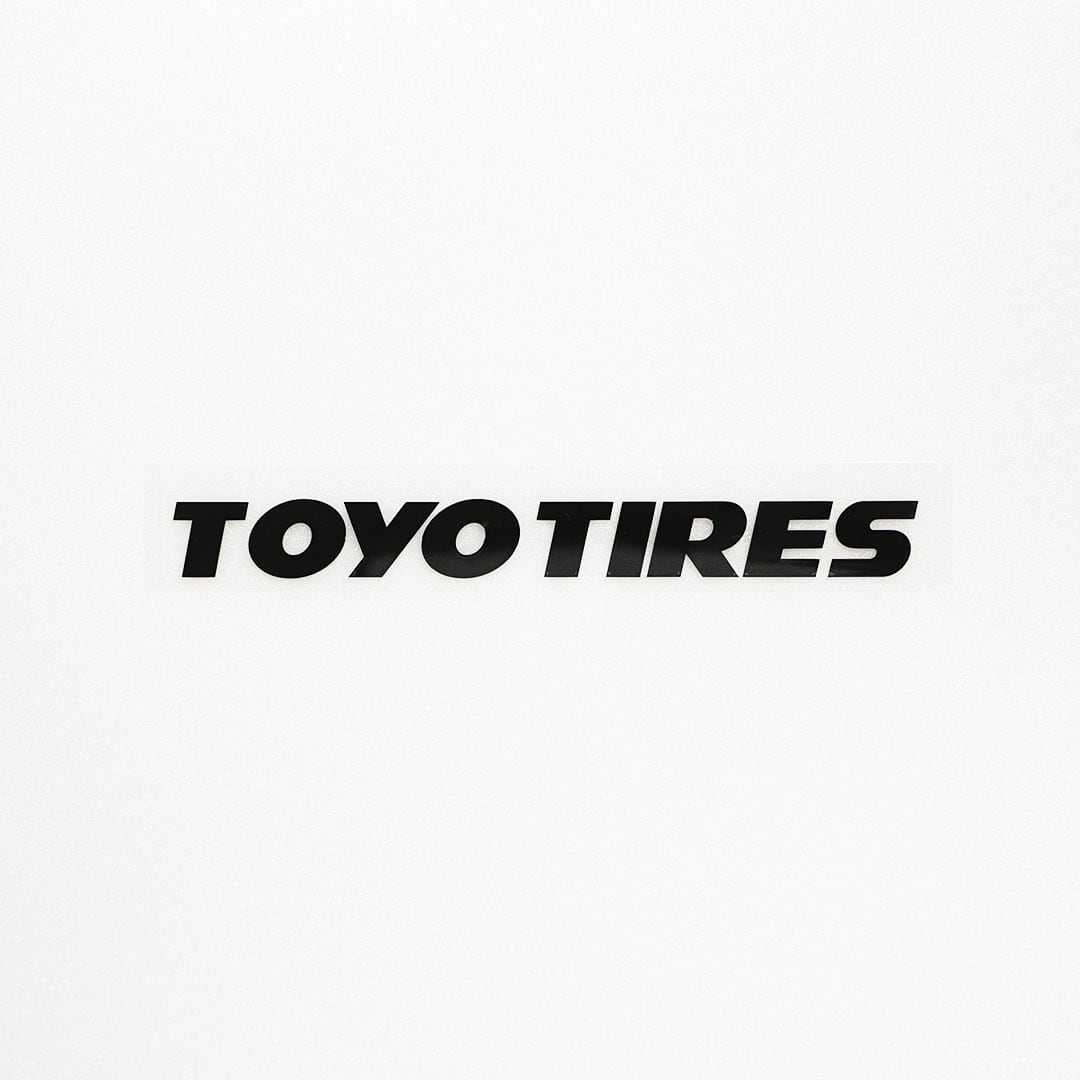 TOYO TIRES トーヨータイヤ カッティングステッカー ブラック 1枚 縦