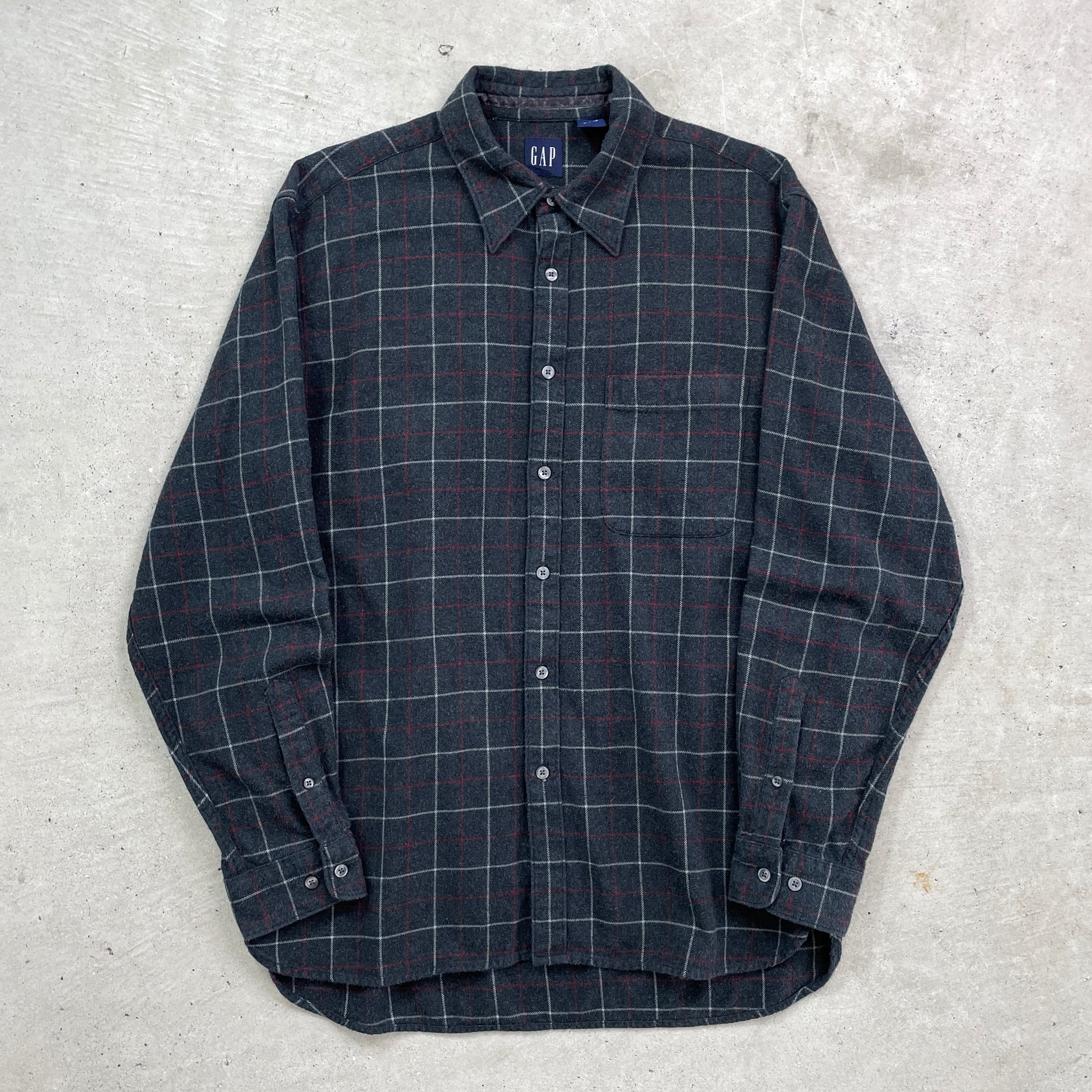 OLD GAP ワークシャツ サックスブルー Lサイズ 3本ステッチツー OLD GAP ワークシャツ サックスブルー Lサイズ 3本ステッチツー