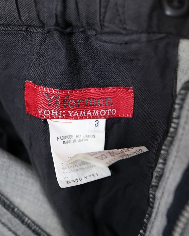 【Y's】elastic waist wide slacks