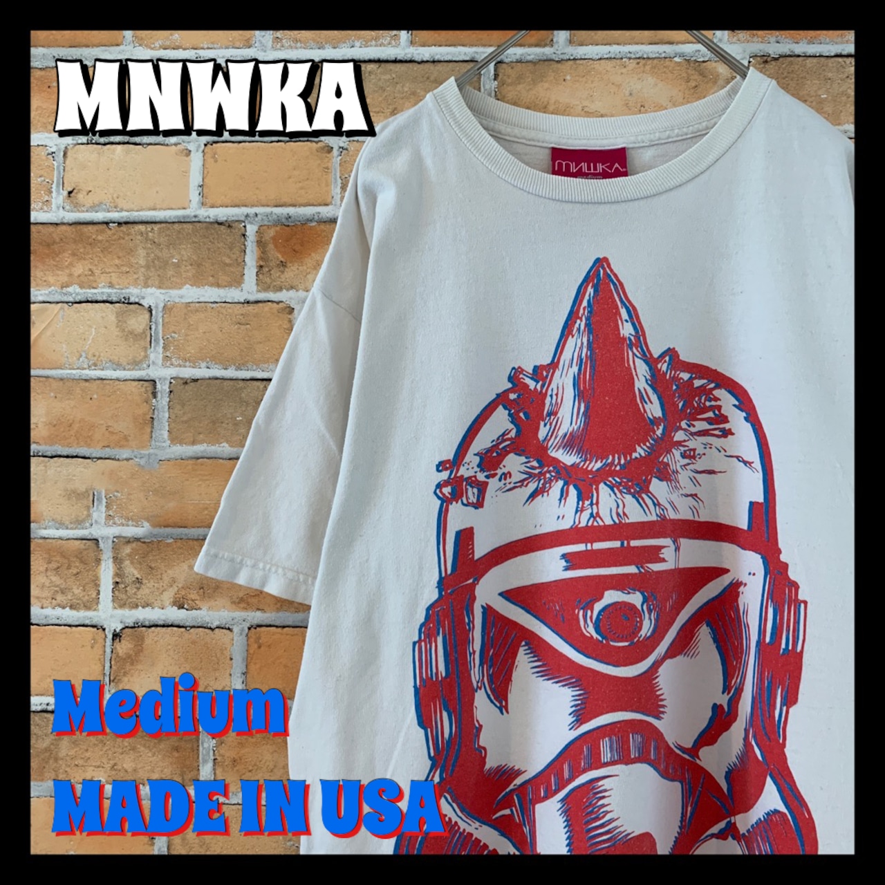 【MISHKA】 ミシカ Tシャツ M サイプロス 一角獣 一つ目 ビッグプリント