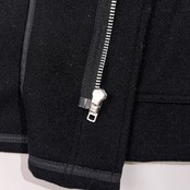 USA製 フィデリティ FIDELITY ジャーナルスタンダード別注 コヨーテファー付き ダッフル ショート コート サイズ M /ブラック/アメリカ製