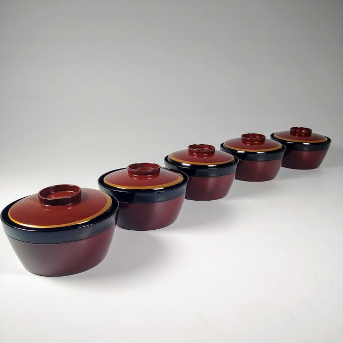 茶道具上級輪島塗手付丸菓子盆おまけ付き