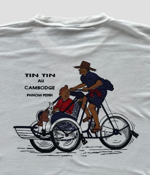 -TIN TIN- Vintage 90s Print T-shirt