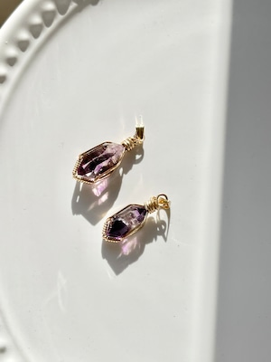 ジンバブエアメシスト＆14kgfペンダントチャーム