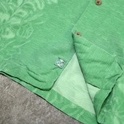 tommy bahama jacquard weave aloha shirt green