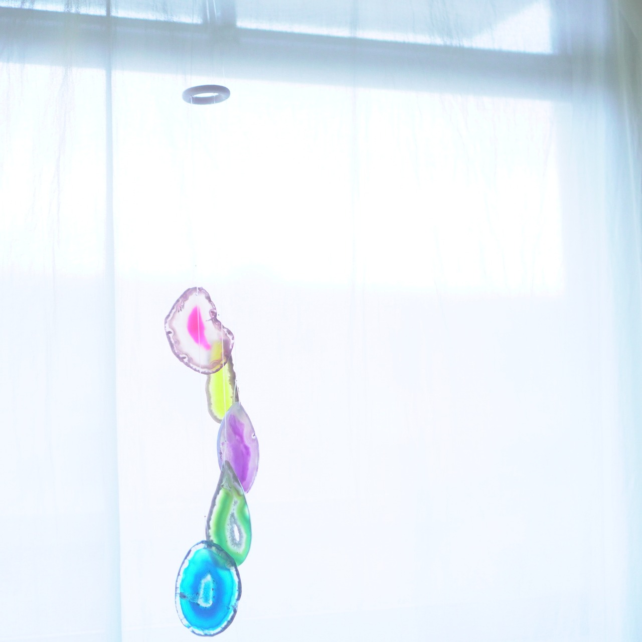 Clear Rainbow 25 - アゲートヒーリングチャイム / Agate Sun Catcher Wind Chime 924