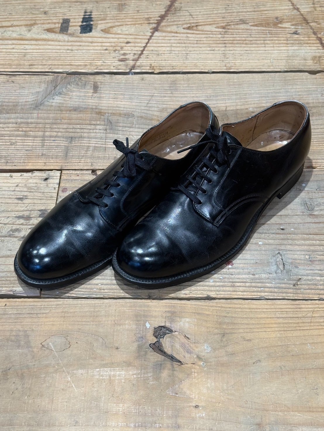 40’s US NAVY サービスシューズ 10 1/2 F VINTAGE 1944年 40's US NAVY SERVICE SHOES | vintage clothing twoface