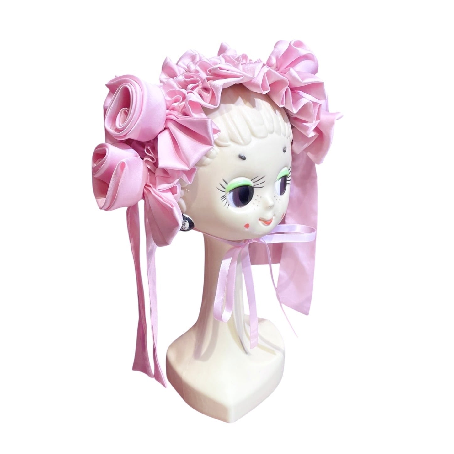 ローズリボンヘッドドレス　PINK