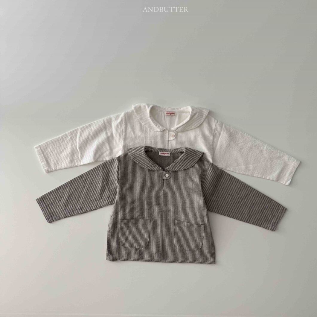 《送料無料》予約:セーラーブラウス【ANDBUTTER】※ジュニアサイズ