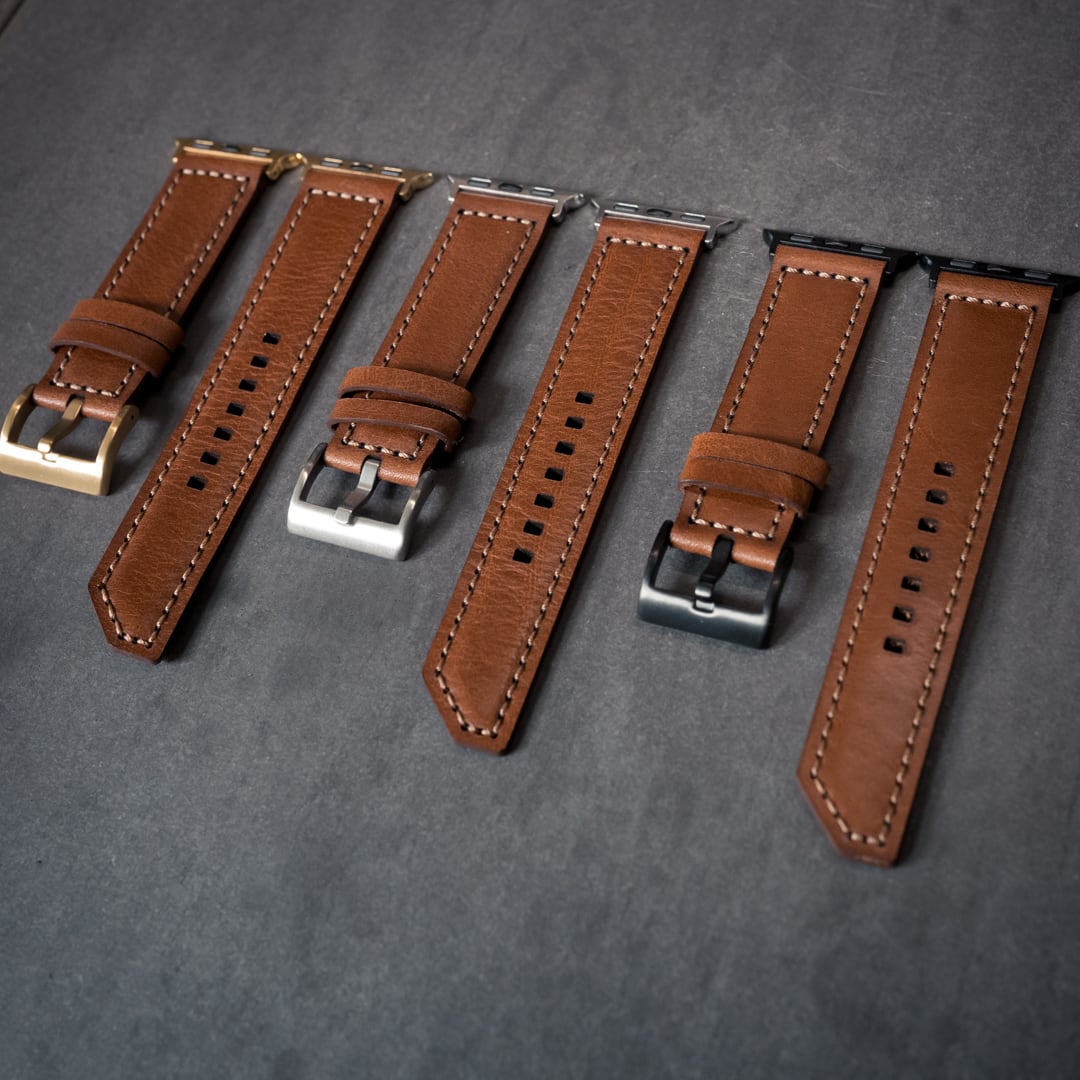 AppleWatch用レザーバンド【茶】 - Luxe[リュクス] | N FIVE（エヌ