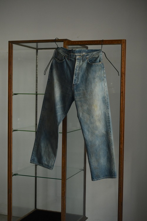 A.PRESSE / No.37 Washed Wide Denim Pants (Indigo)