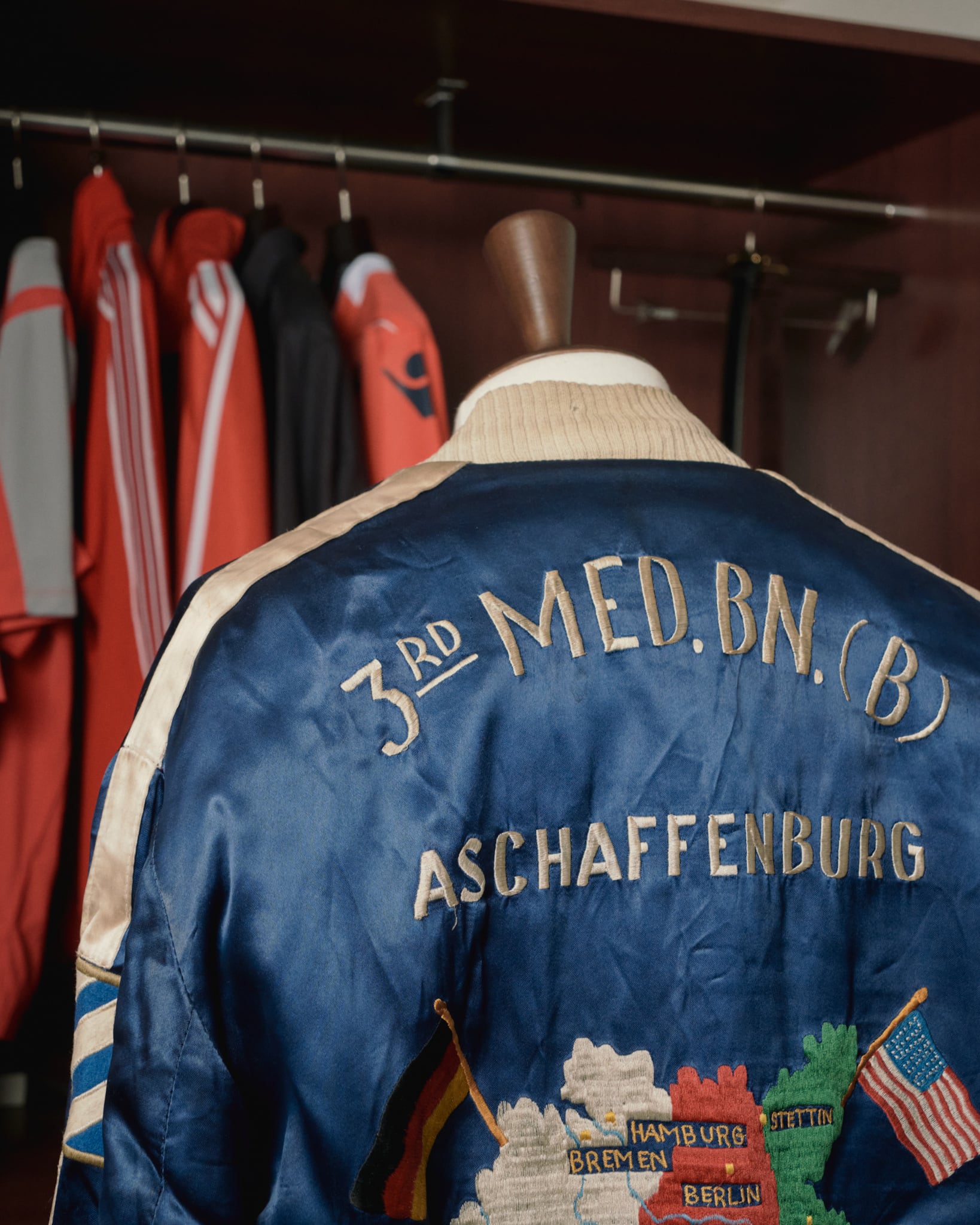 50s スーベニア　　　ミリタリー　ビンテージ　スカ 極美品】50s special souvenir jacket vintage U.S. military tank
