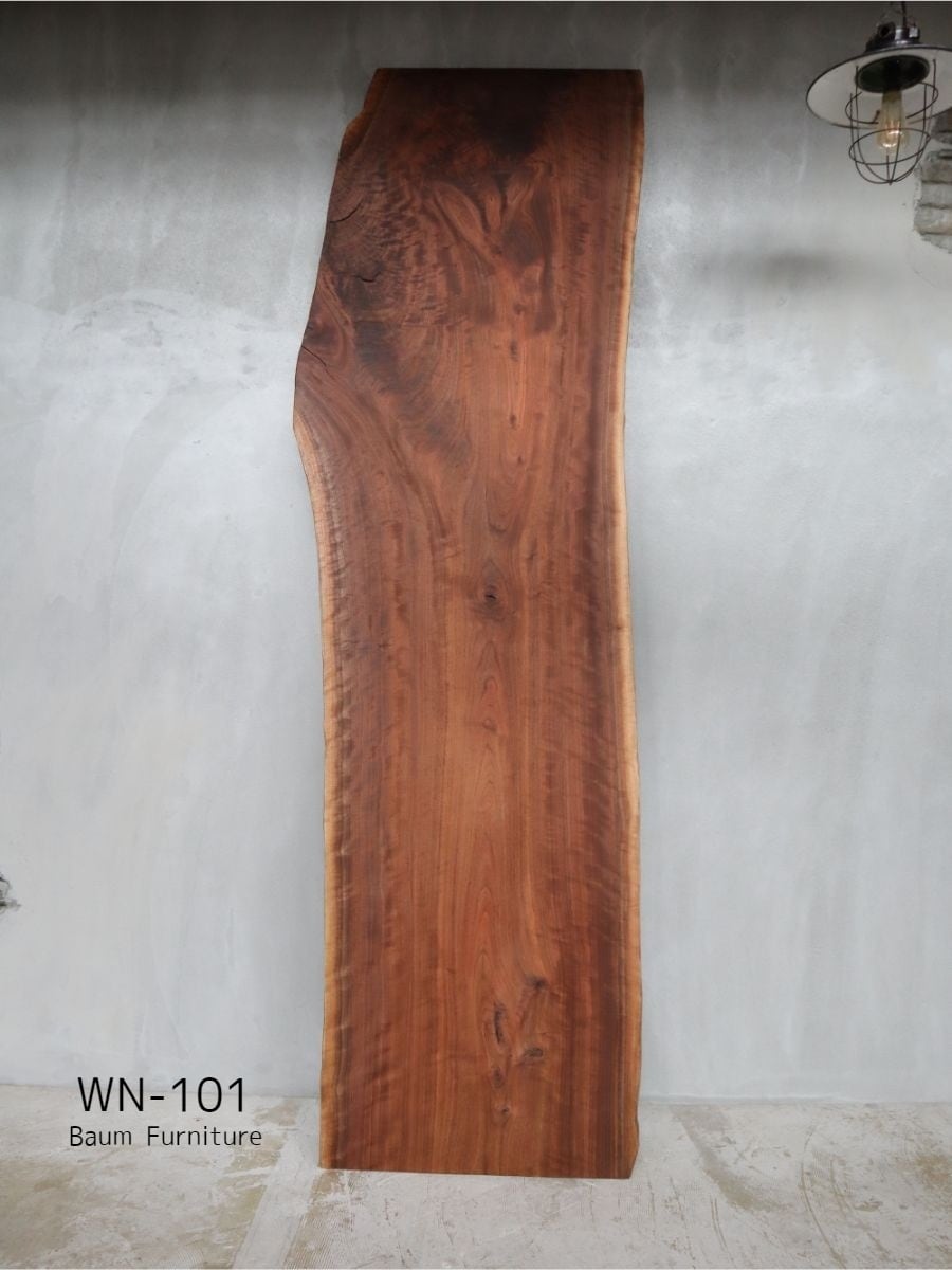 135 [WN-101(ウォールナット)] ブラックウォールナット 一枚板 1枚板