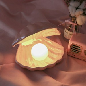 シェルランプ 貝殻型ライト ナイトライト テーブルランプ