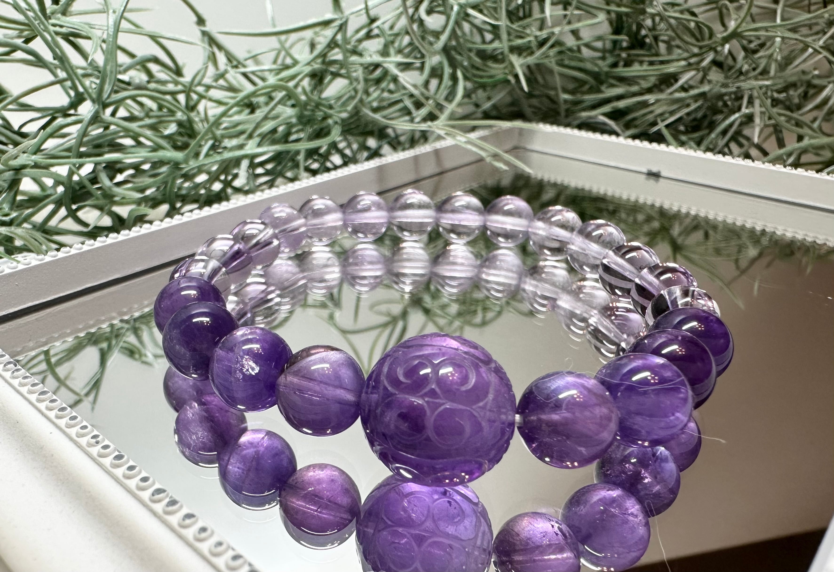 シトリン×スモーキークォーツ×アメジストbracelet♡ | PAY ID