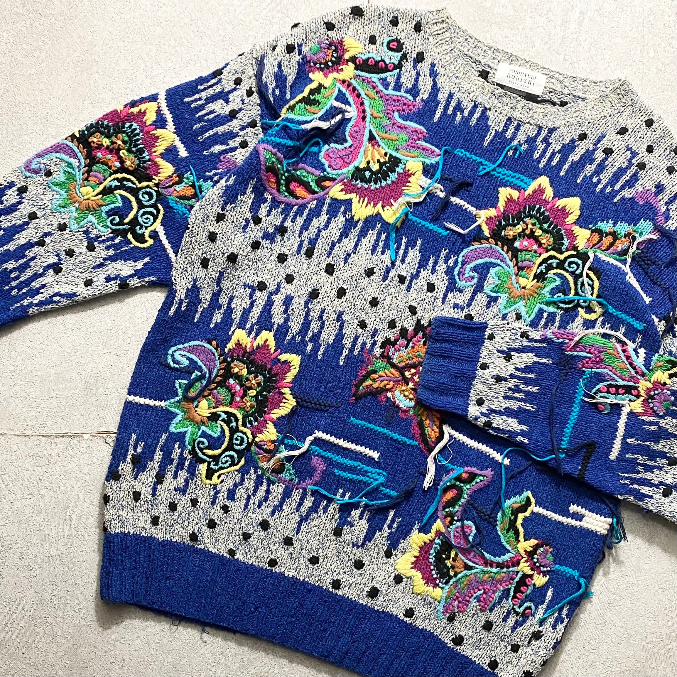 vintage FICCE “hand knit” sweater | NOIR ONLINE