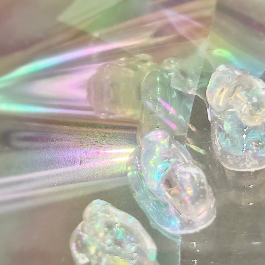 F1634 Crystal aurora foil | atelier NOVEL