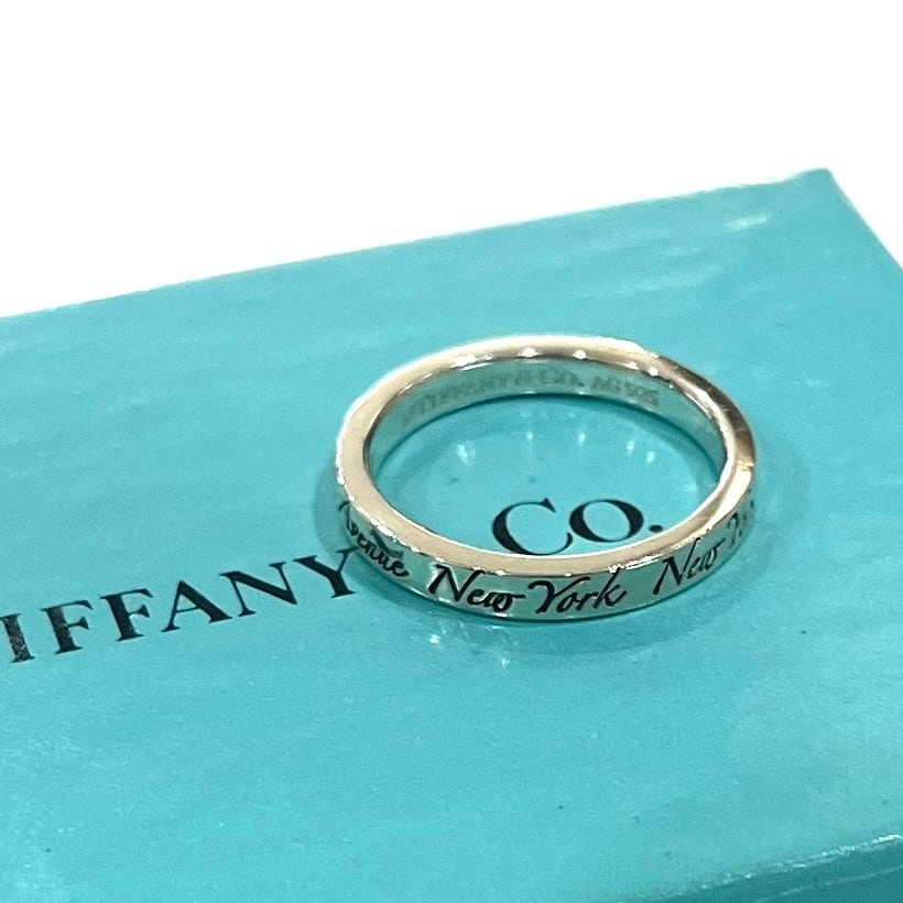 TIFFANY＆CO】【12号】2393 ティファニーaddressナローリング 指輪