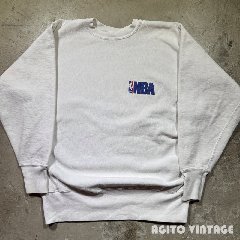 90's Champion チャンピオン リバースウィーブ スウェット NBAオフィシャル ホワイト 刺繍タグ X-LARGE USA製 希少 ヴィンテージ BA-2907 RM3328H