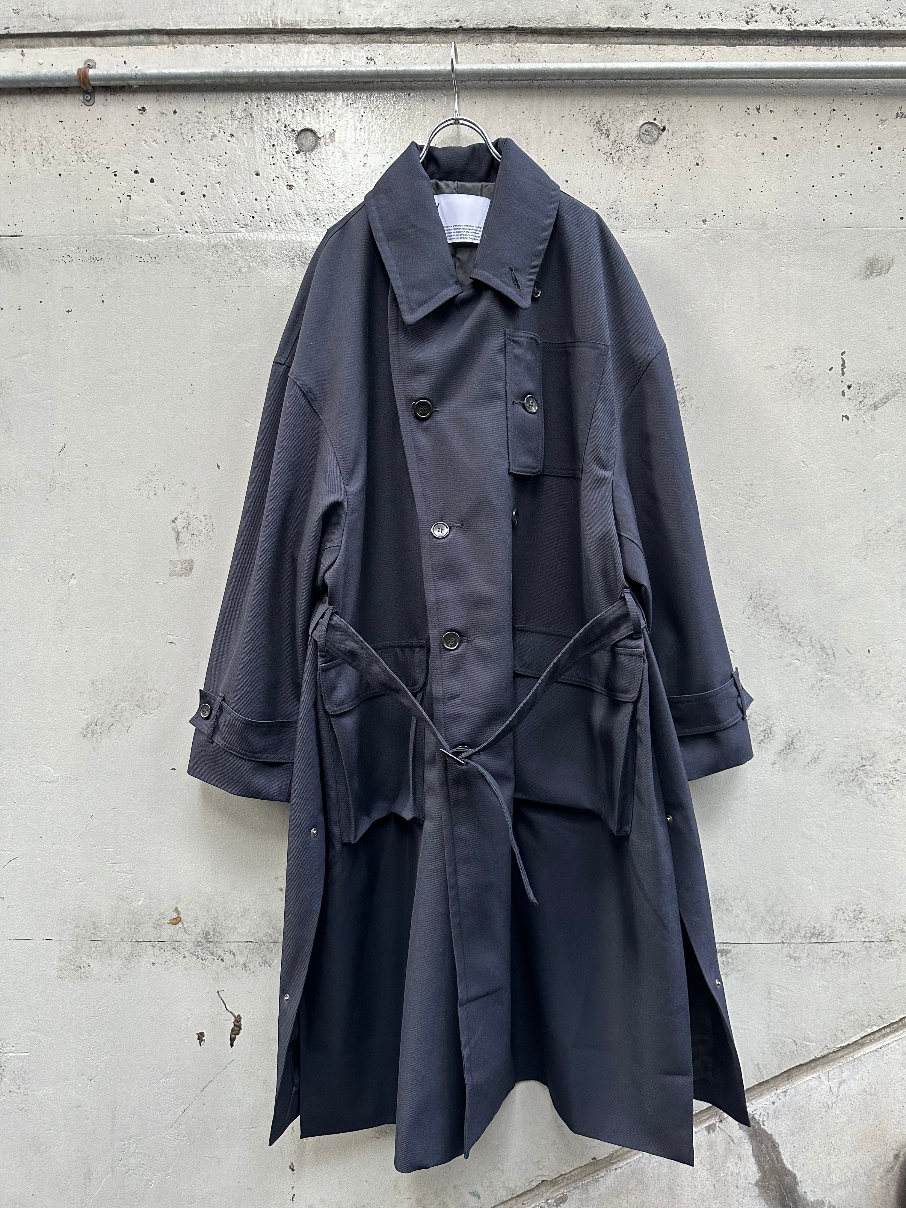 『VOAAOV』BISHU WOOL ONI SURGE Trench Coat / NAVY | SUKIKIRAI powered by BASE