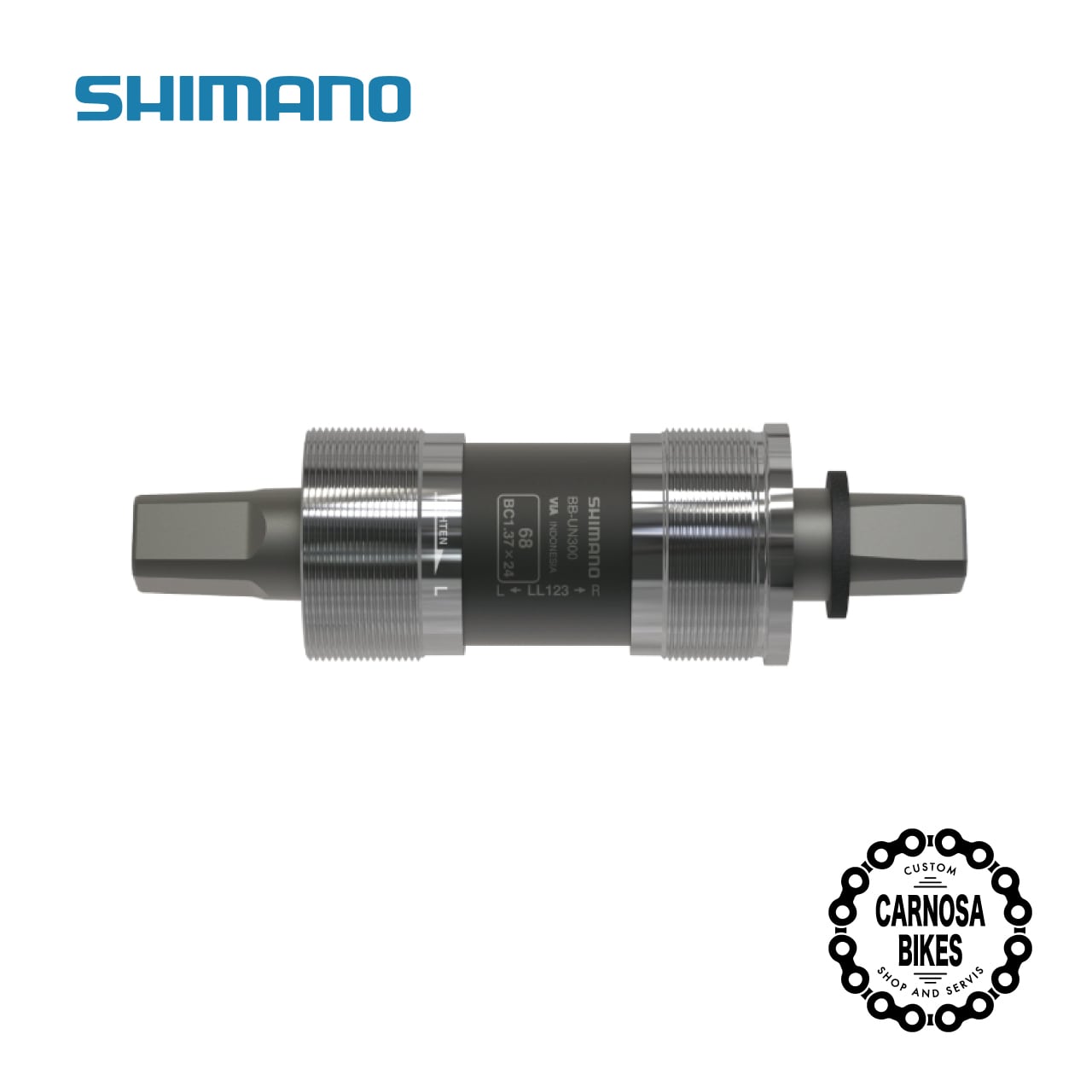 SHIMANO】BB-UN300 スクエアタイプ ボトムブラケット 73/122.5mm(D-NL