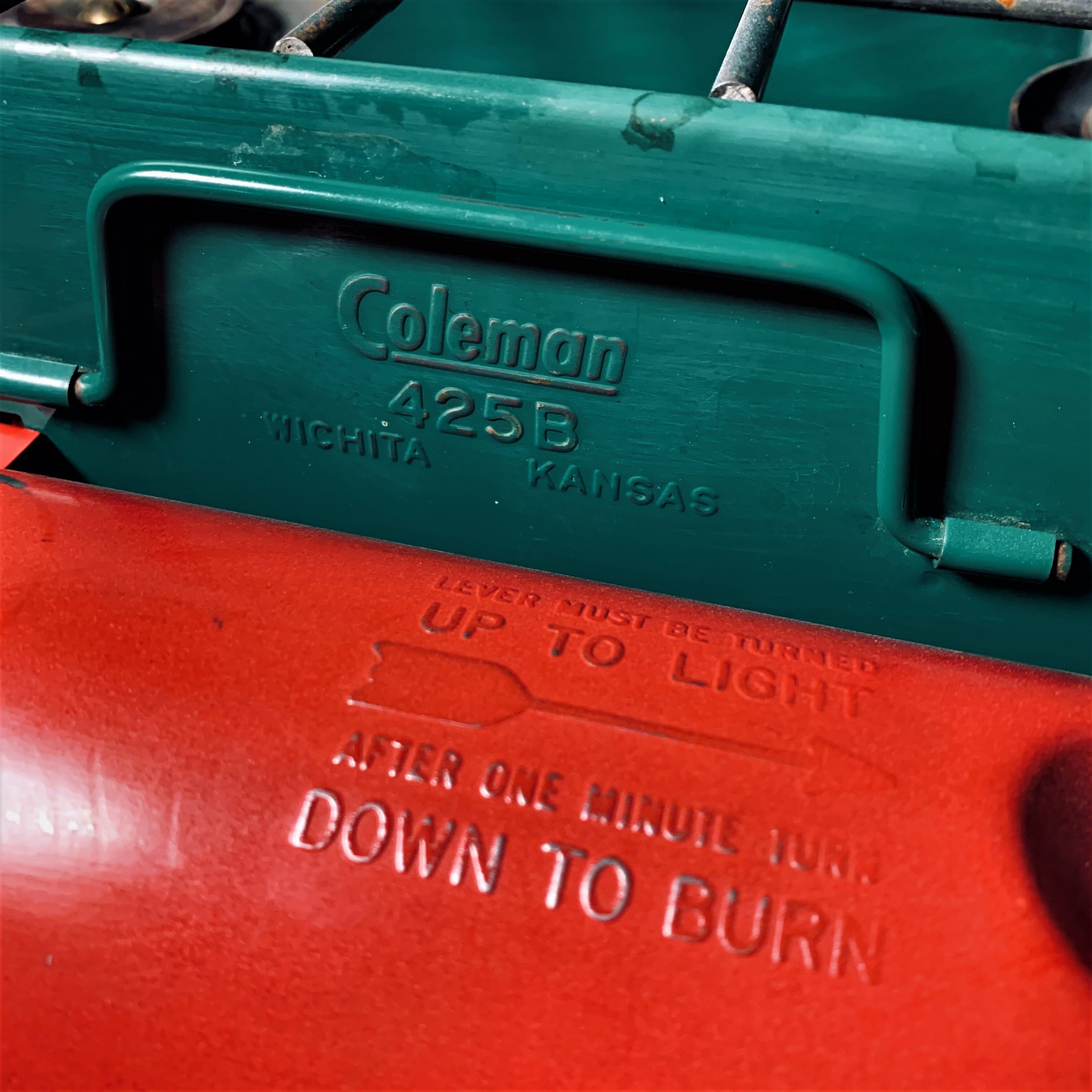 コールマン 425B 後期 ツーバーナー 赤タンク コンパクト ビンテージ