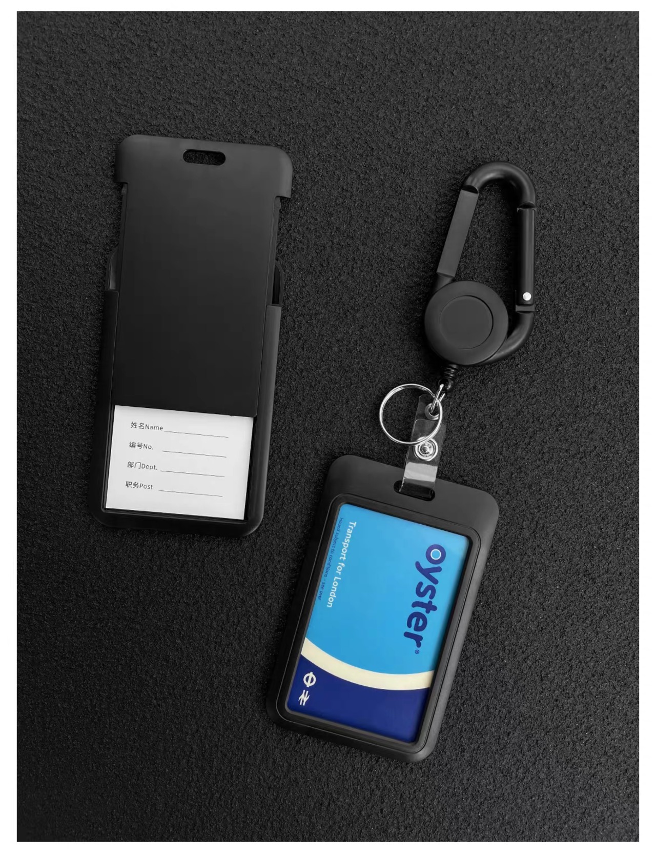 ROUGHCLOUD キーチェーン リトラクタブル IDホルダー