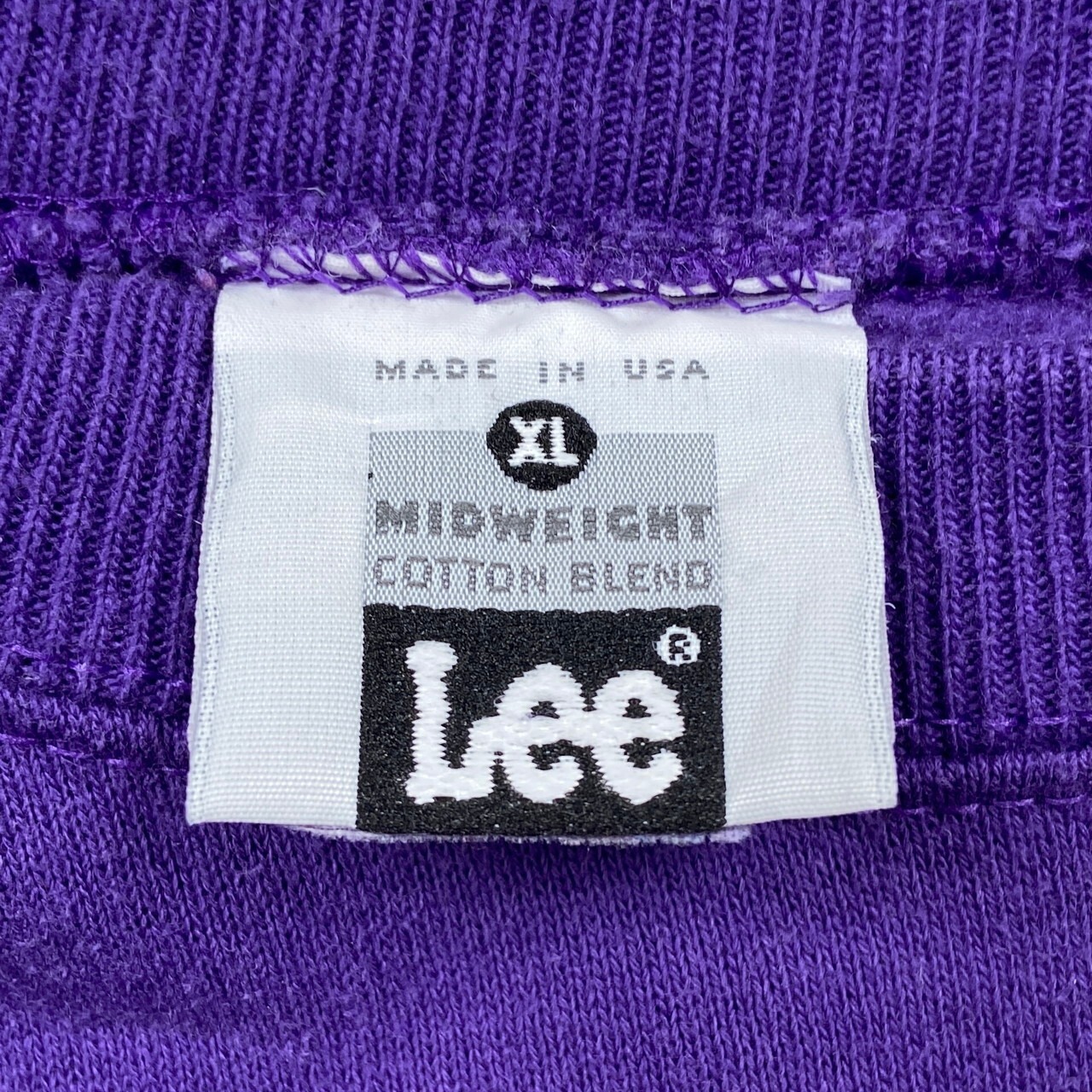 90年代 USA製 Lee リー 半袖スウェットシャツ ブランクスウェット 無地 